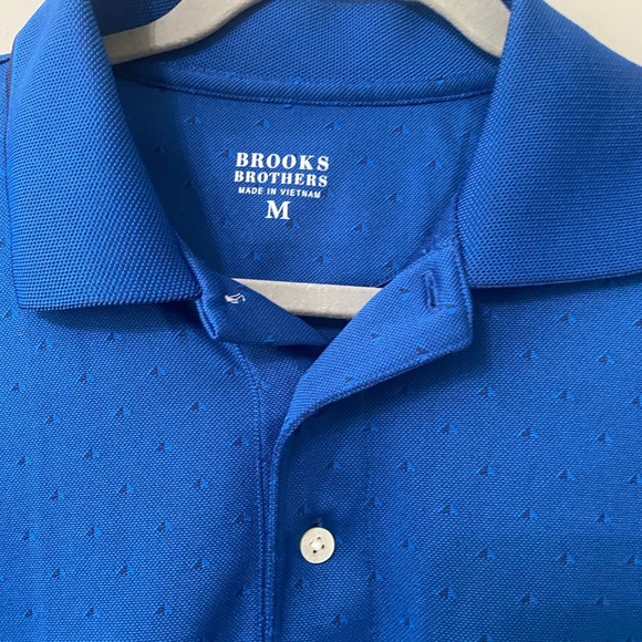 Brooks Brothers Men's Polo in Bright Blue - Picture 4 of 5